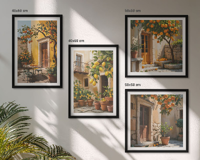 Multi-piece wall decor set Citrus fruits in the sun