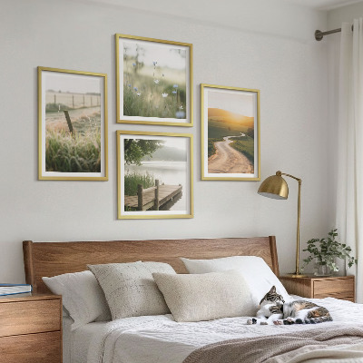 Multi-piece wall decor set Landscape meadow road west
