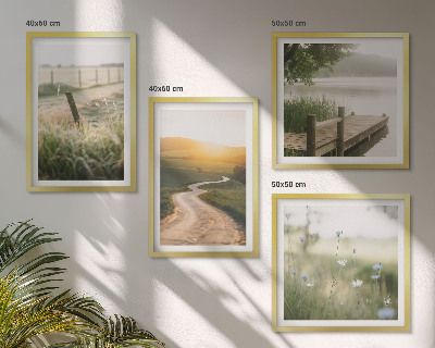 Multi-piece wall decor set Landscape meadow road west