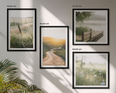Multi-piece wall decor set Landscape meadow road west