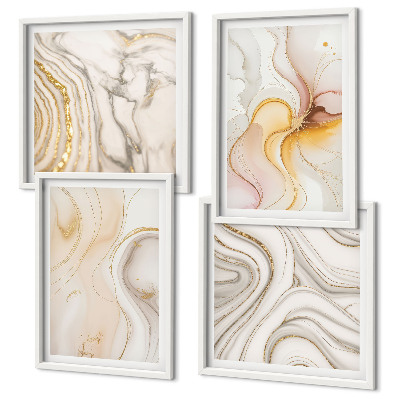 Multi-piece wall decor set Abstract warm patterns