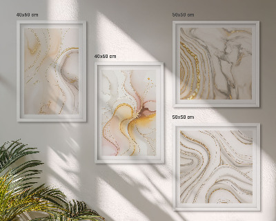 Multi-piece wall decor set Abstract warm patterns