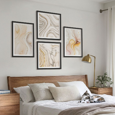 Multi-piece wall decor set Abstract warm patterns