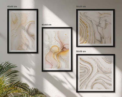 Multi-piece wall decor set Abstract warm patterns