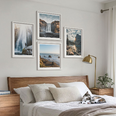 Multi-piece wall decor set Waterfalls mountains landscapes nature