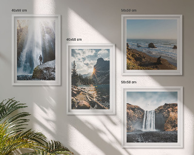 Multi-piece wall decor set Waterfalls mountains landscapes nature