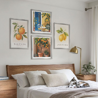 Wall art set Amalfi lemons and oranges