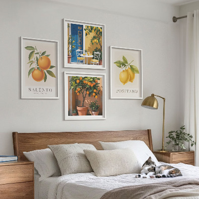 Wall art set Amalfi lemons and oranges