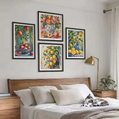 Fruit compositions wall art set of 4 pieces