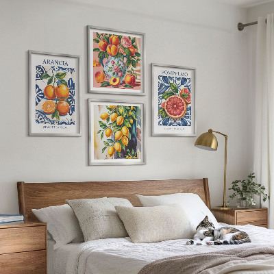 Wall art set Italian citrus fashion posters