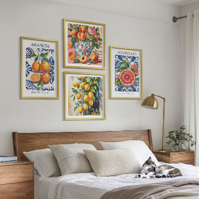 Wall art set Italian citrus fashion posters