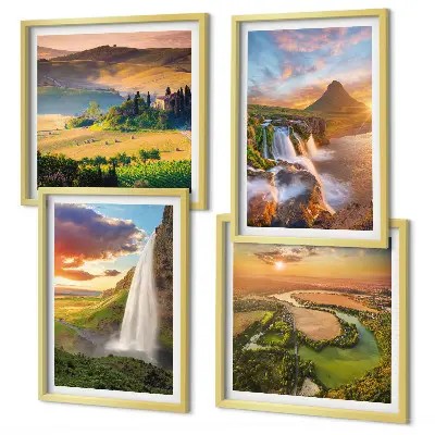 Wall Art Set set of 4 Italian sunset prints