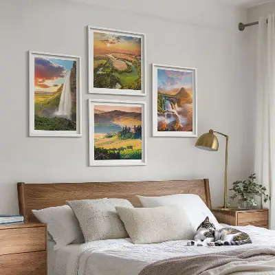 Wall Art Set set of 4 Italian sunset prints