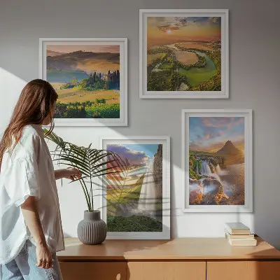 Wall Art Set set of 4 Italian sunset prints
