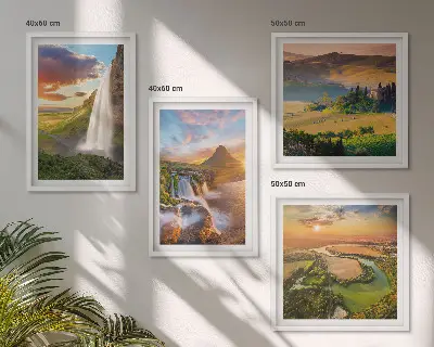 Wall Art Set set of 4 Italian sunset prints