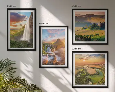 Wall Art Set set of 4 Italian sunset prints
