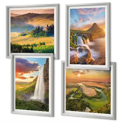 Wall Art Set set of 4 Italian sunset prints