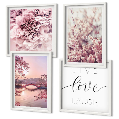 Multi-piece wall decor set Flower Bridge Life Inspiration