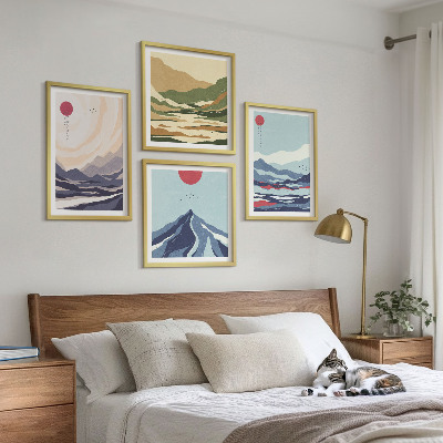 Multi-piece wall decor set Abstract mountain landscapes