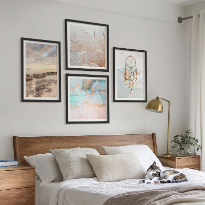 Wall art set Sea of ​​clouds dream catcher grass