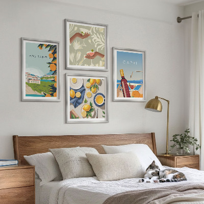 Wall art set Italian Lemon Holidays Capri