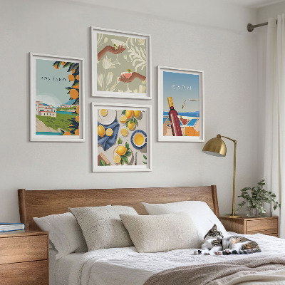 Wall art set Italian Lemon Holidays Capri