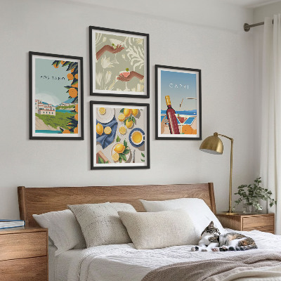 Wall art set Italian Lemon Holidays Capri