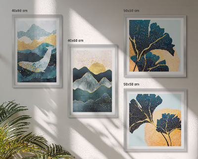 Multi-piece wall decor set Abstract aesthetic mountains