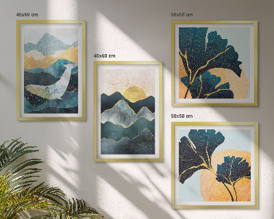 Multi-piece wall decor set Abstract aesthetic mountains