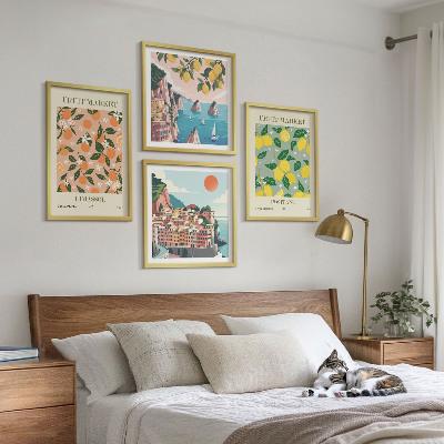 Wall art set Citrus fruits of the Italian tropics