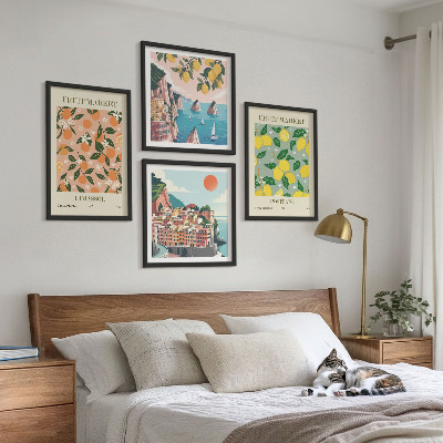 Wall art set Citrus fruits of the Italian tropics