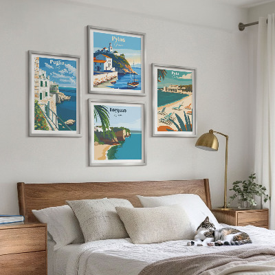 Multi-piece wall decor set Tourist seaside landscapes