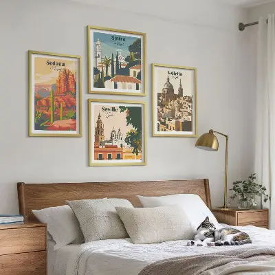 Multi-piece wall decor set Retro cityscapes Sedona Sintra