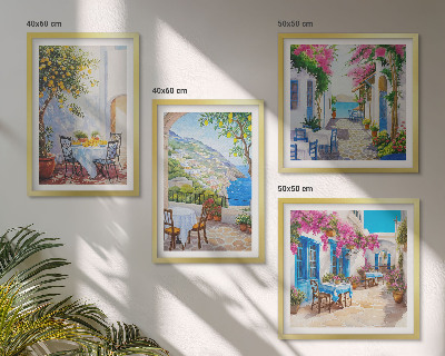 Multi-piece wall decor set Charming streets with plants