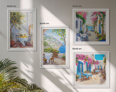 Multi-piece wall decor set Charming streets with plants