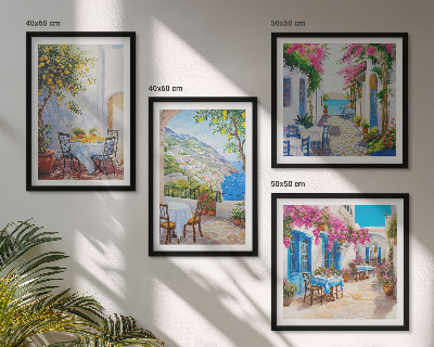 Multi-piece wall decor set Charming streets with plants