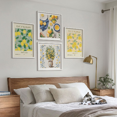 Multi-piece wall decor set Citrus tree fruit Italy