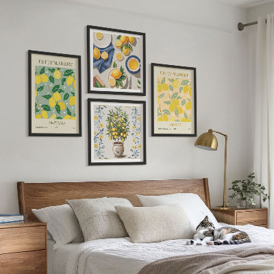 Multi-piece wall decor set Citrus tree fruit Italy