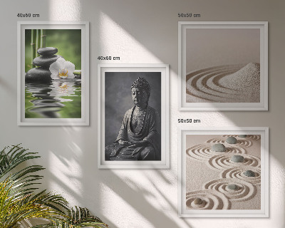 Multi-piece wall decor set Relaxing Buddha on the beach