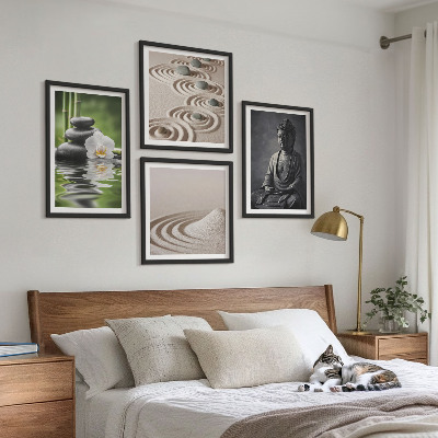Multi-piece wall decor set Relaxing Buddha on the beach