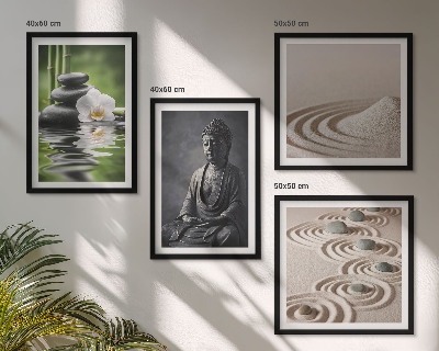Multi-piece wall decor set Relaxing Buddha on the beach