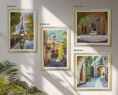 Eiffel's Streets Architecture wall art set