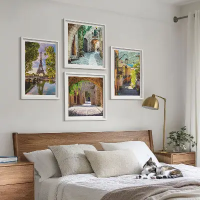 Eiffel's Streets Architecture wall art set