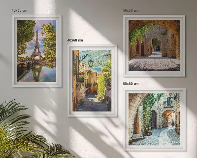 Eiffel's Streets Architecture wall art set