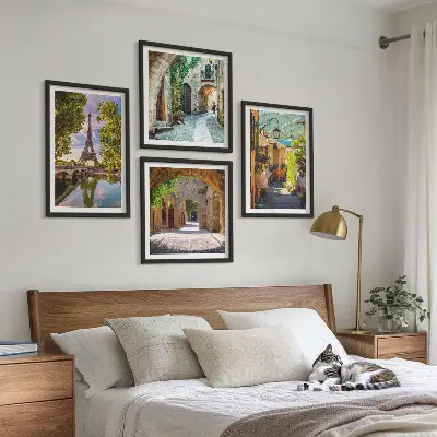 Wall art set Eiffel's Streets Architecture
