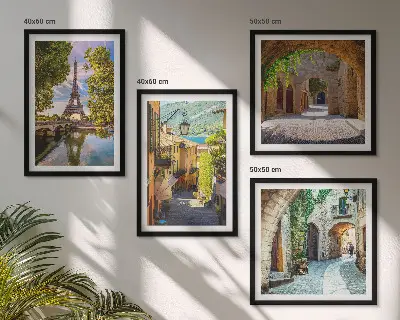 Eiffel's Streets Architecture wall art set