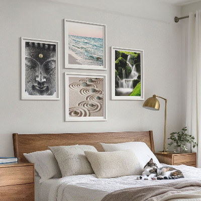 Wall art set The peace of nature with Buddha