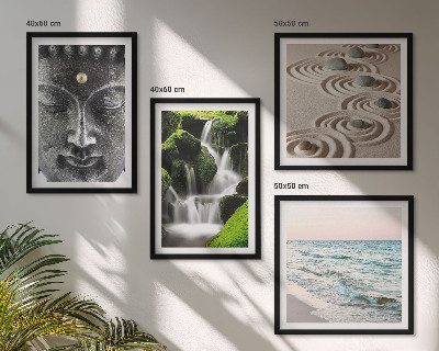 Wall art set The peace of nature with Buddha