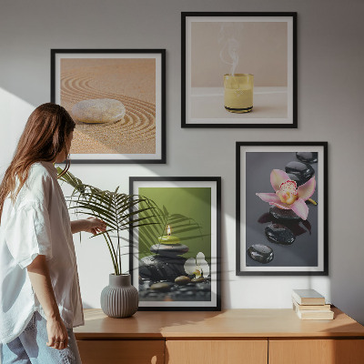 Multi-piece wall decor set Relaxing zen stones for peace