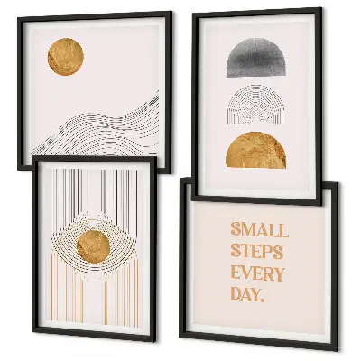 Wall art set Abstract geometry shapes